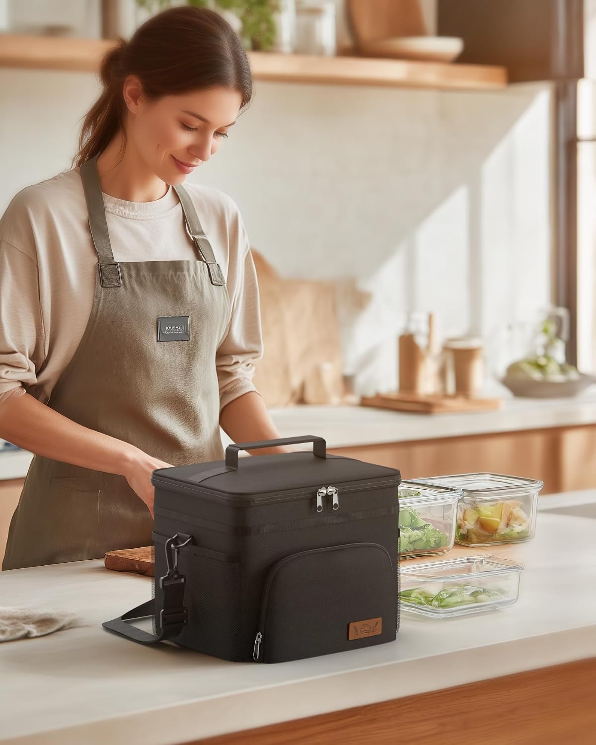 HOTOR Insulated Lunch Box Men Women Leak-Proof Cooler Lunch Bag 9L - Image 8