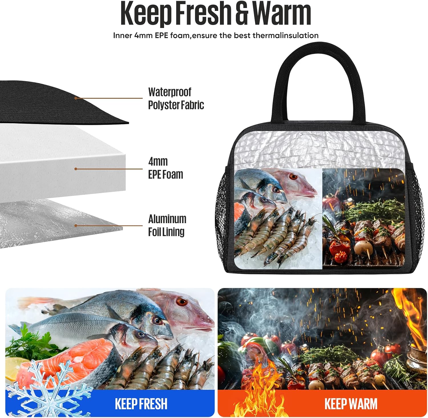 douyadady Lunch Bag&Box Women/Men Insulated&Reusable - Image 6