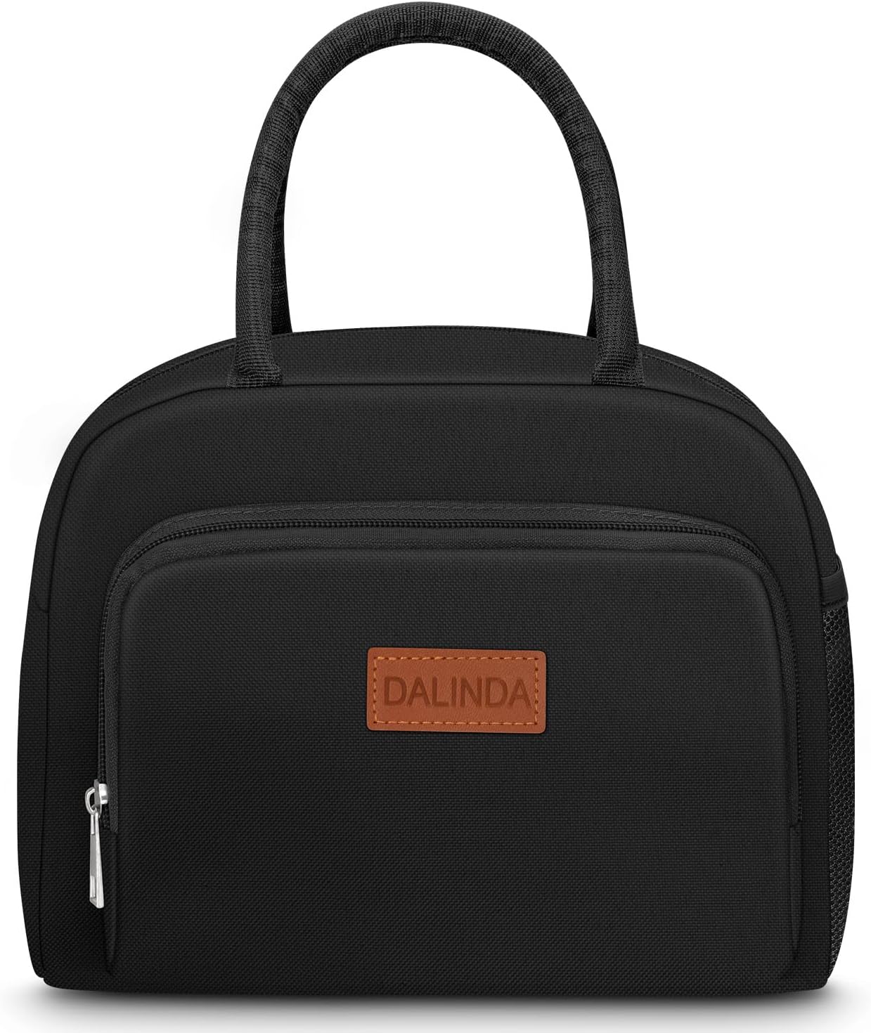DALINDA Lunch Bag, Lunch Box for Women & Men, Insulated Lunch Tote Bags Water-Resistant Cute Cooler Bag, Reusable Large Capacity Lunchbox for Work Travel Picnic(Black) - Image 8
